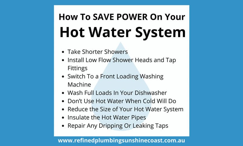 How To Save Power On Your Hot Water System