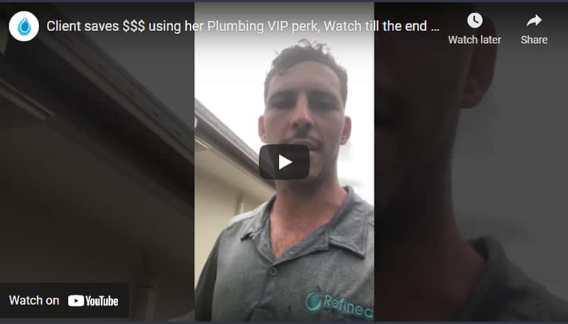 Client Saves Dollars using VIP Plumbing Program