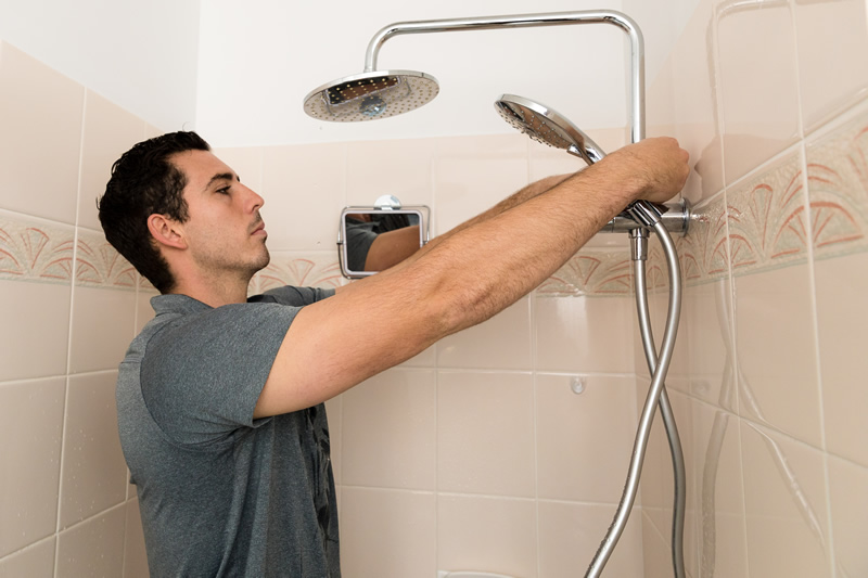 Plumbing New Showerhead