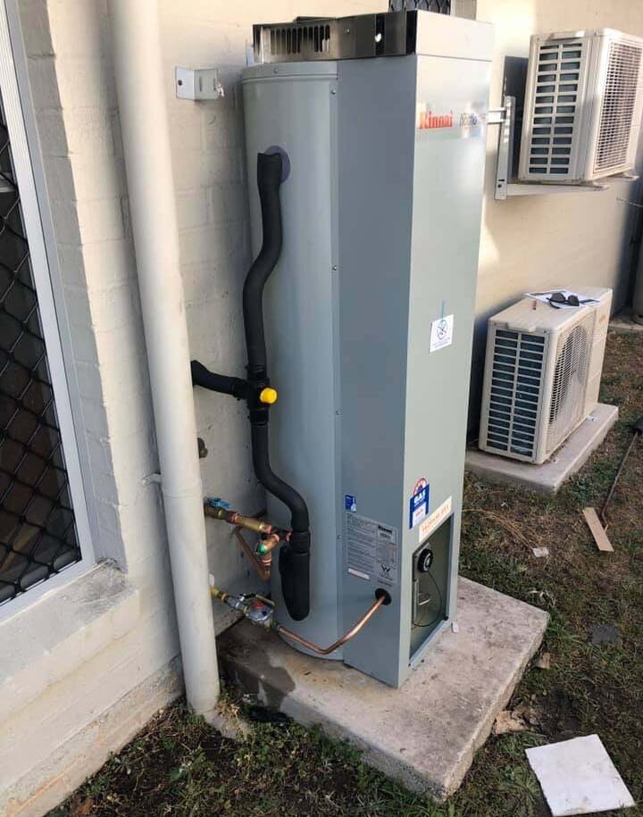 Rinnai Gas Hot Water System Install Sunshine Coast gasfitting